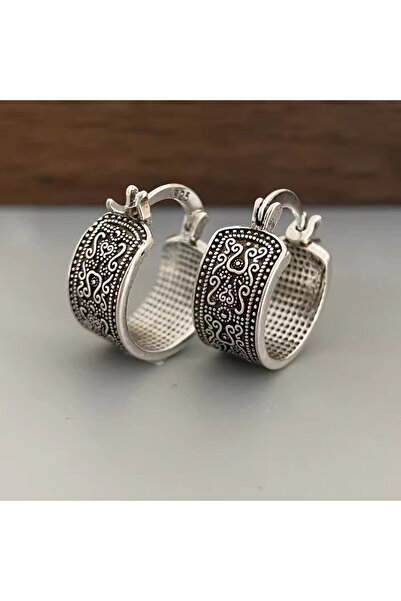 choice2 FFMM8042 925 Sterling Silver Texture Flower Earrings For Women Gothic...