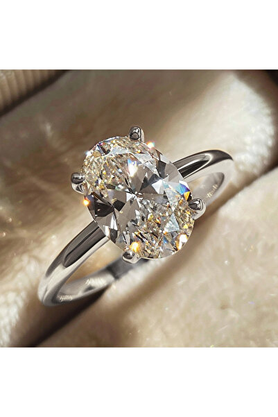 Choice34 10 Silver 2 Carat 925 Sterling Silve 1-8CT Zircon Gorgeous Shiny Ova...
