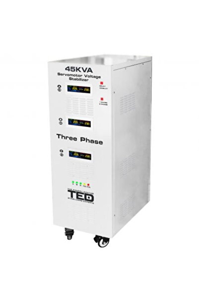 TED Electric Stabilizator trifazat 242V-520V 36KW cu ServoMotor si sinusoidal...