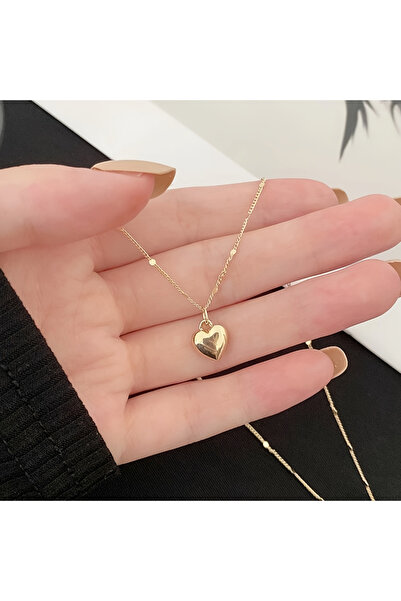 Choice YF0117-1 Korea Ins Fashion Simple Design Gold Color Heart Pendant Neck...