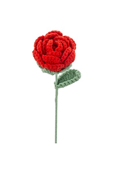 Choice 1pc xian-meigui Artificial Handmade Crochet Yarn Rose Flower Outdoor G...