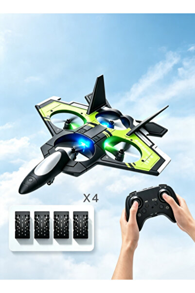 Makrystorm RC Remote Control Airplane Toy with LED Light-Up for Kids EPP Foam...