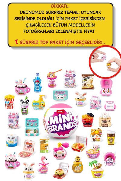 TOYFEST 1 ADET - Mini Brands Kawaii Sürpriz Paket - 1 ADET