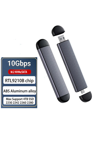Choice1 علبة NVMe SATA-9210B M.2 لمحركات الأقراص الصلبة المحمولة تدعم بروتوكو...