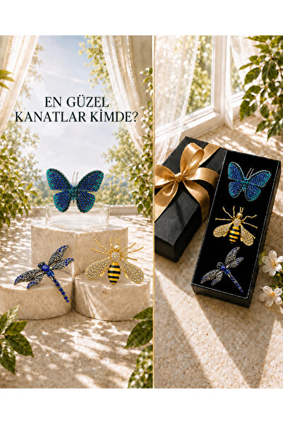 PULİNİN DÜKKANI En Güzel Kanatlar Kimde? | Premium Taşlı Kelebek, Arı ve Yusu...