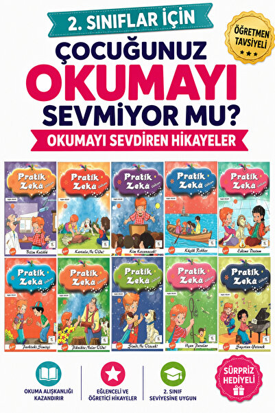 5 Renk Yayınları 2 .Sınıf Okumayı Sevdiren 10 lu Hikaye Seti - 3 (32 sayfa)