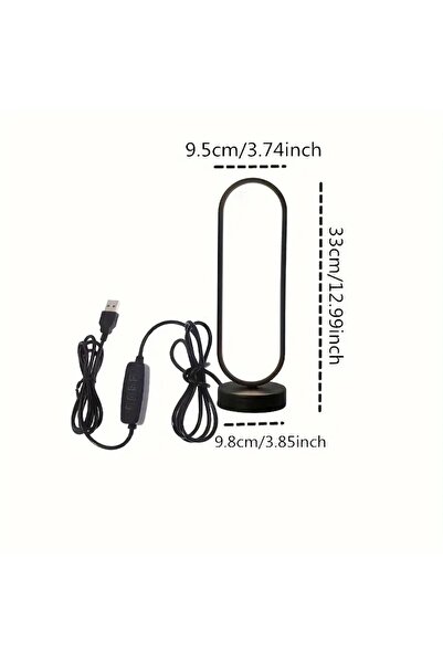 Choice three-colour black 1Pcs Table Lamp Bedroom Ring Table Lamp Living Room...