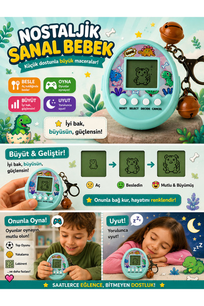 Erzi Nostaljik Sanal Bebek Zilli Bebek Mavi