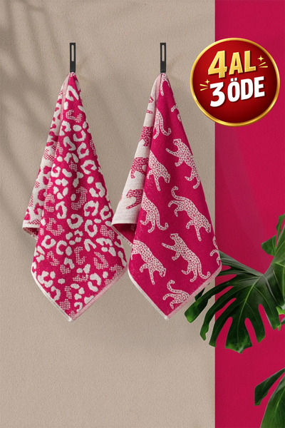 Coton Delux Set of 2 100% Cotton Hand/Face Towels - 50X70 cm – Colorful with ...