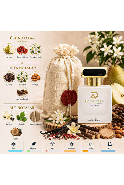 Rosentia Luxe Edition LX76 - Black Opium Muadili Kadın Parfümü EDP 50ml