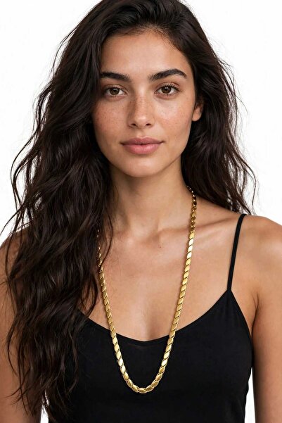 Freeista Steel Necklace 70cm Barley One-To-One Jeweler Model Chain Necklace