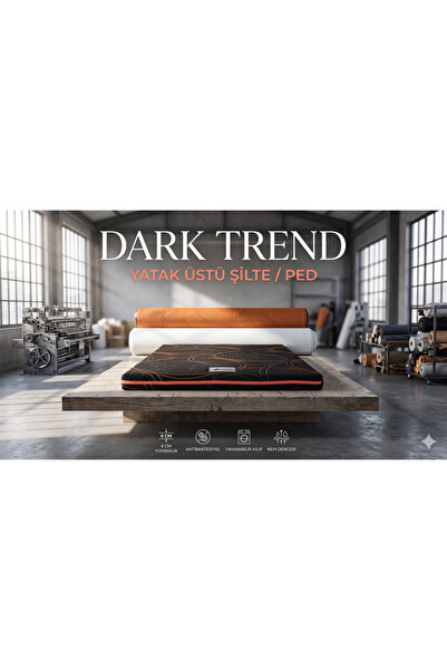 zishtekstil Dark Trend Sleep Yıkanabilir Kılıf Orta Sert Sünger Yatak Pedi & ...