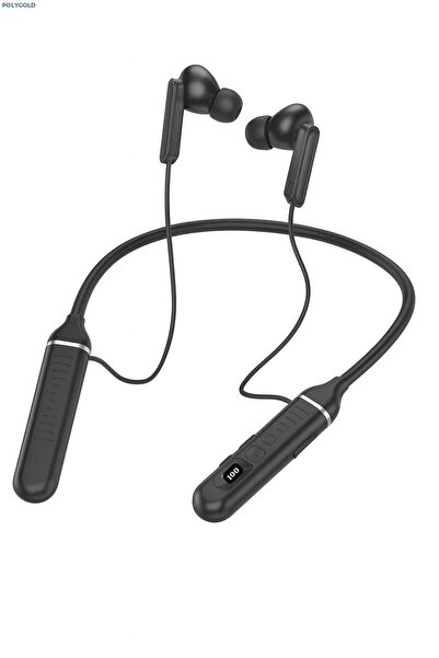 teknotrust 60 Saat Şarjlı Boyuna Takılan Kablosuz Bluetooth Kulaklık Sporcu S...