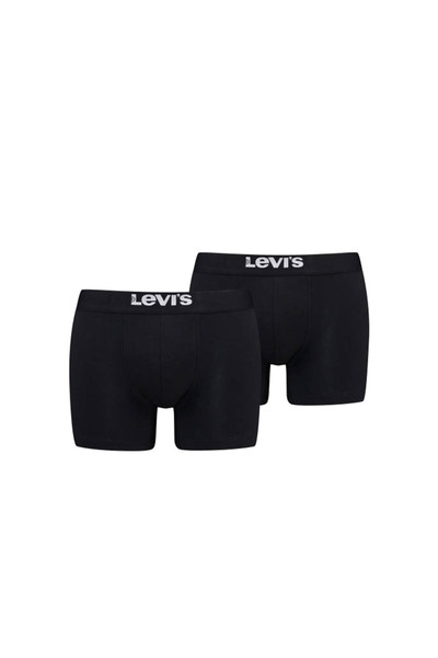Levi's Ανδρικό Μονόχρωμο Βασικό Μποξεράκι 2 τεμάχια 37149-0824-ΜΑΥΡΟ Μαύρο