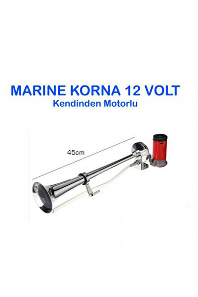 Universal Gemi-Tır Kornası Marine Korna Nikelajlı 12 Volt