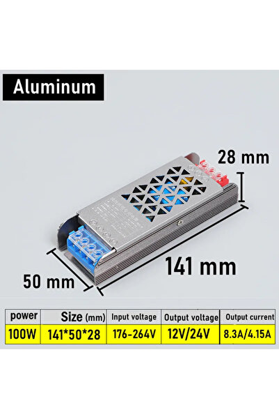 Choice3 DC 24V 100W 12V 24V LED Power Supply AC To DC Transformer 60W 100W 20...