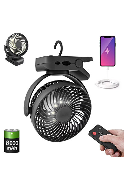 Choice black 8000mah Outdoor camping family gathering mobile cold fan 8000mAh...