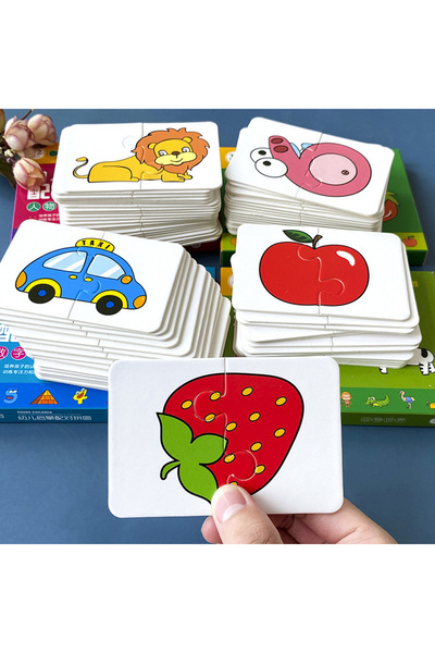 Choice1 Fruit 32 Pcs Enlightenment Card Matching Puzzle Early Education Carto...
