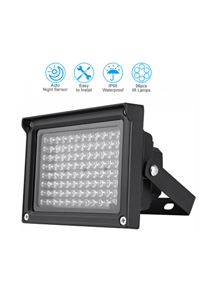 Choice Black 96 LEDS IR Illuminator Array Infrared Lamps Night Vision Outdoor...