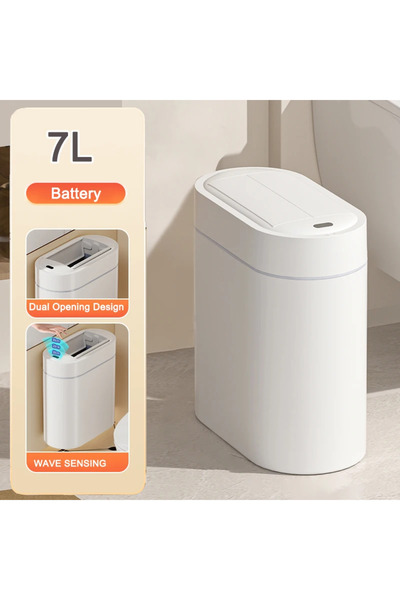 Choice1 7L-battery Smart Sensor Trash Can with Lid 7/9L Trash Bin Wall Mount ...