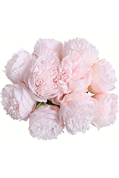 Choice Pink 5 Simulated Peonies, Artificial Flowers For Living Room And Bedro...