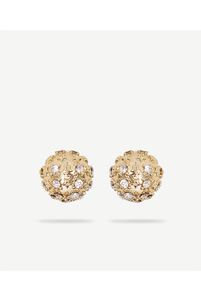 Yargıcı Double Sided Gold Earrings