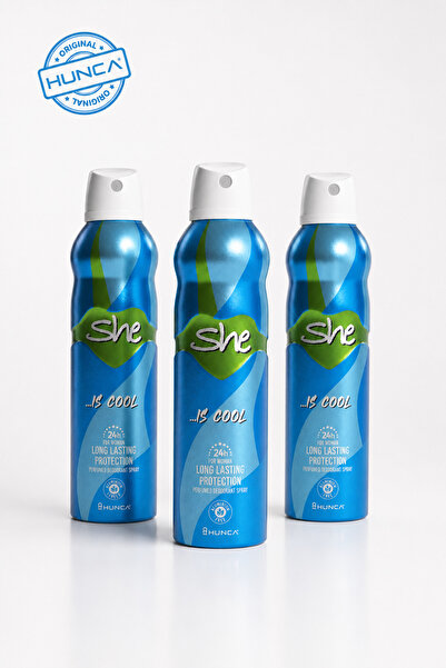 She Cool Kadın Deodorant ( 3 Adet X 150 ml )