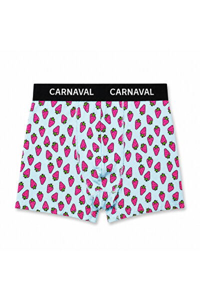 CARNAVAL SOCKS Carnaval Strawberry Pattern Premium Cotton Men's Boxer - Blue ...