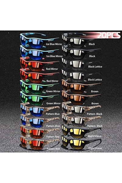 Choice 20PCS-(2EveryColor) 20PCS Eyewear Fashion Vintage Pattern Driving Fish...