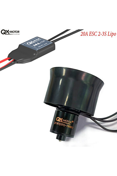 Choice 7000KV with 20A ESC QX-Motor 30mm 6-Blade EDF Ducted Fan QF1611 7000kv...
