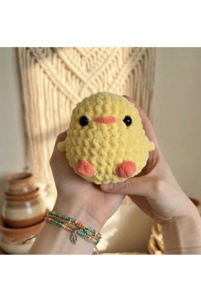 Muhteşem Concept Peluş Civciv Amigurumi El Örgüsü Yumoş (12cm) Civcik