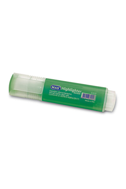 Mas Highlighter (Marker Pen) Green 6400 (Pack of 12)