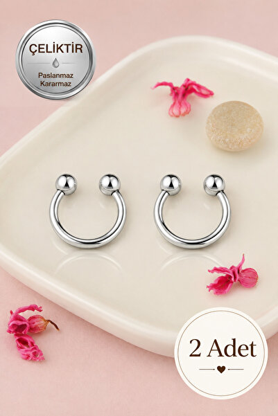 Sacce Scarves&Accessories Yarım Halka Çelik Piercing Nal Model Septum Tragus ...