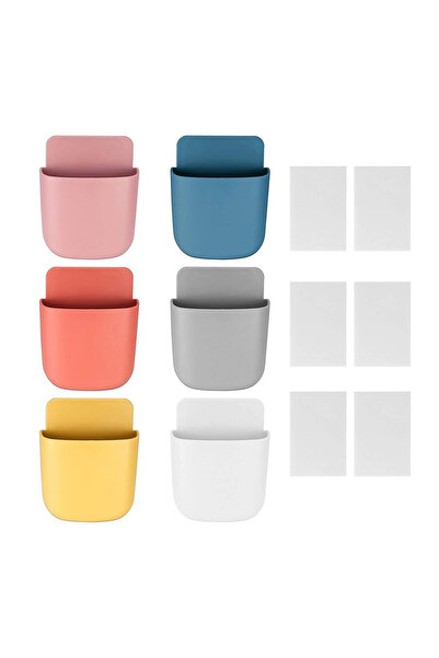 Choice Combo-6 Color Wall Mounted Storage Box Mobile Phone Plug Holder Stand ...
