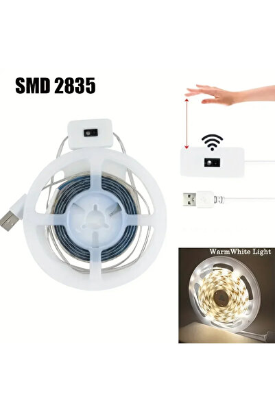 Choice 2m Warm White 5V LED Light Strip Smart Dimmer Gesture Sensor Switch Co...