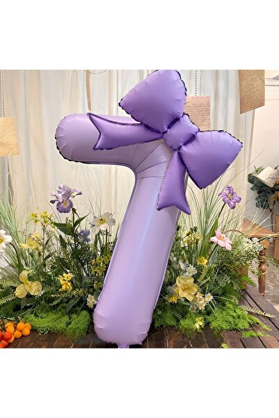Choice1 NUMBER 40inch HG9151-7 2pcs 40inch Cream Purple Number 0-9 Balloon wi...