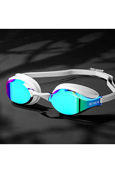 Choice7 White Electroplate Unisex Professional Swimming Goggles for Racing, H...