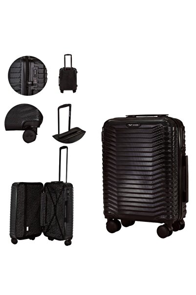 WINGS BRAND Valiză de cabină WINGS PC SEA EAGLE 2.0 20 " NEGRU