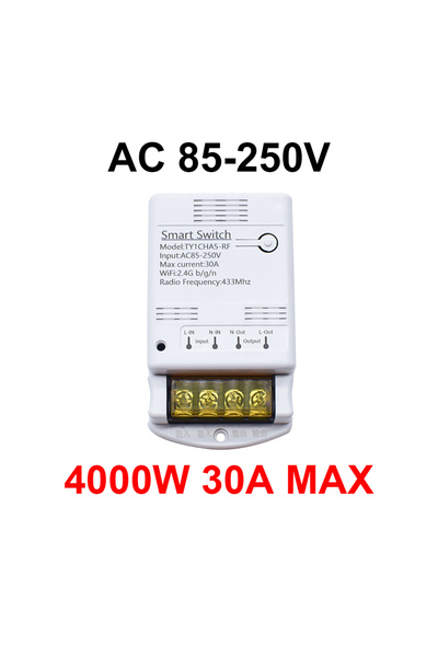 choice2 AC 85-250V Wifi 30A Relay Module 85-250V 220V 7-32V Smart Switch Home...