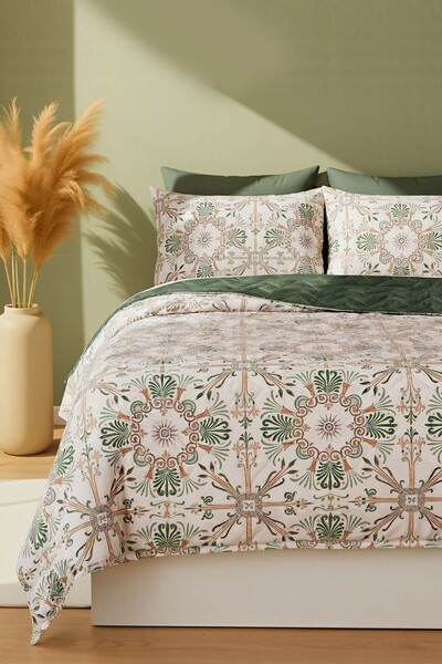 Rivaİstanbul Ethnic Saray Single Summer Duvet Cover Set Cotton