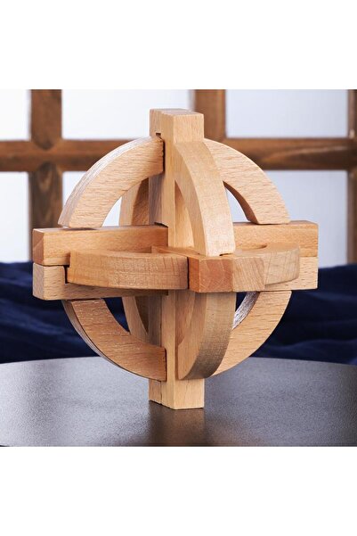 Choice Ball Wooden Kongming Luban Lock,3D Brain Teaser Puzzle,Office Decompre...