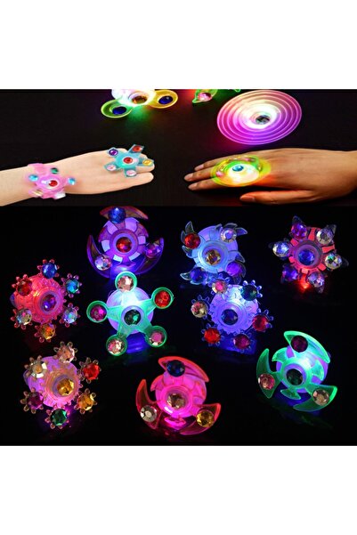 Choice 10PCS 10-30Pcs LED Luminous Ring Spinning Top Kids Birthday Party Hall...