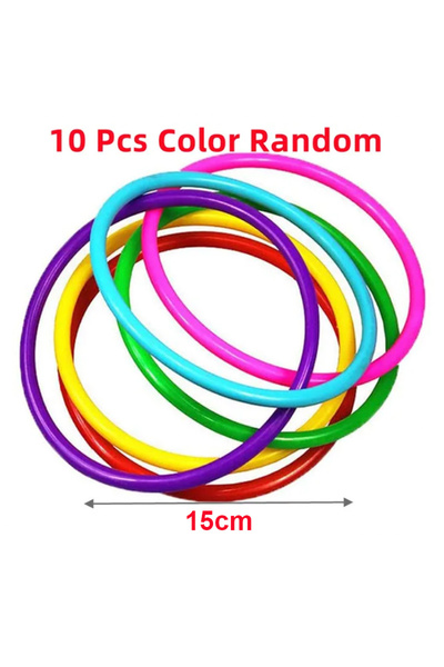 Choice 15cm Random 10pcs plastic throwing ring target throwing set circle car...