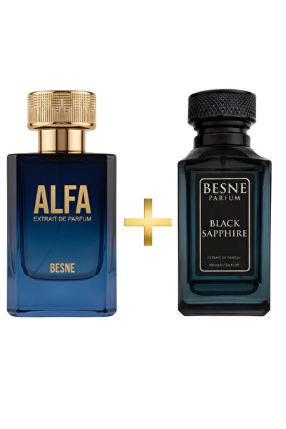 besneparfum Besne Parfüm Alfa Black Sapphire 2’li Niche Set