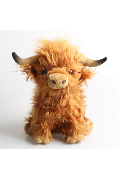 Choice 25cm brown 25cm Lifelike Fluffy Wild Yak Plush Toys Lovely Cattle Doll...