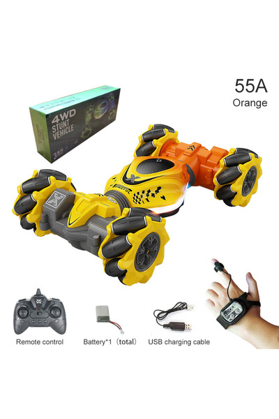 Choice Orange TWO RC 1B 4WD RC Car Toy 2.4G Radio Remote Control Cars RC Watc...