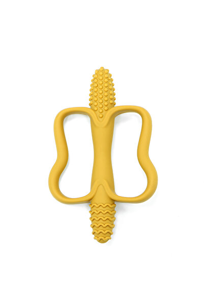Choice3 Yellow Baby teething toys with easy-grip handles, food-grade silicone...