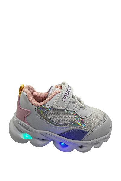 pepino By23-1253 White Pink Lilac Girls' Sports Shoes White Pink