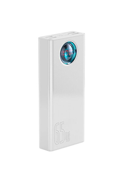 Baseus Εξωτερική μπαταρία με ψηφιακή οθόνη, 30000mAh - - Λευκή