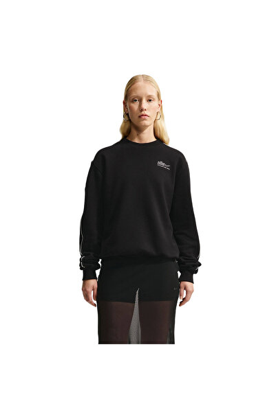 Nike W NK STDO FLC MW STD AD CREW IQ3875-001 Μαύρο